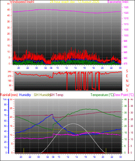 24 Hour Graph for Day 12